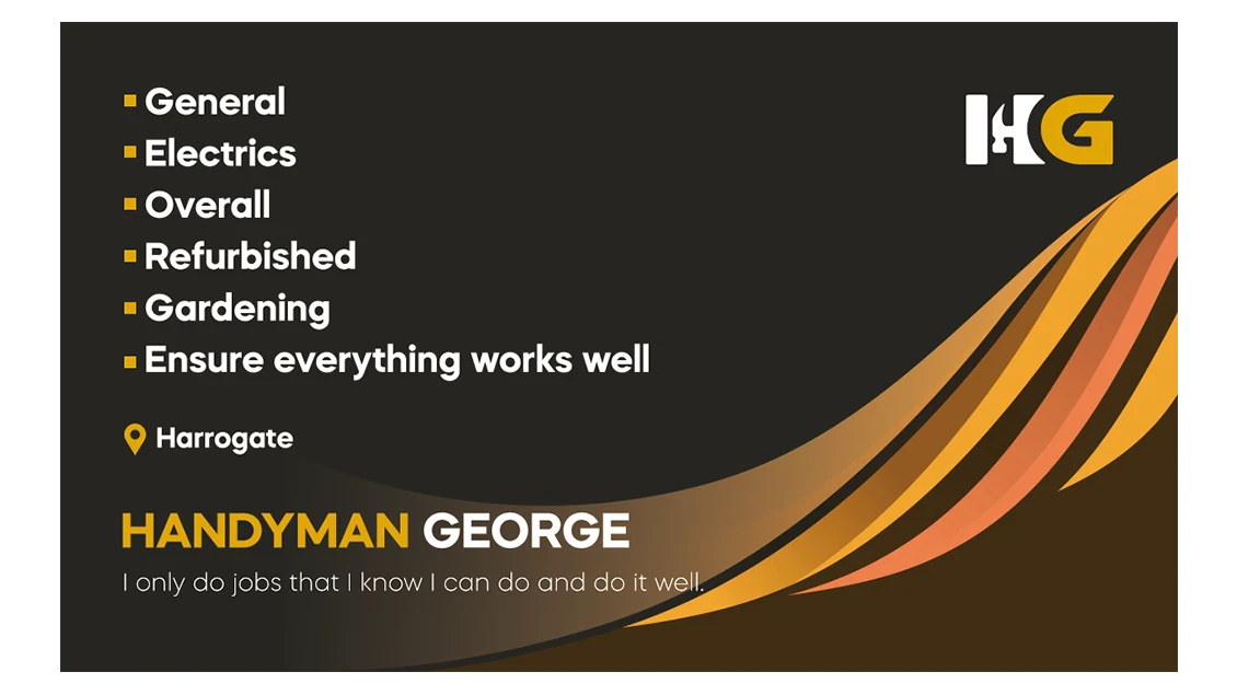 Handyman George wizytówka tył